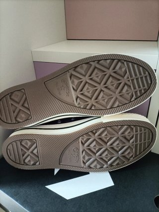 Converse Metalliche Viola Platform Tg. 37.5