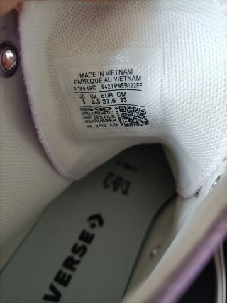 Converse Metalliche Viola Platform Tg. 37.5