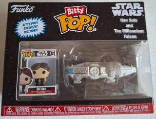 Funko Bitty Pop! Han Solo y Halcón Milenario
