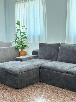 Divano chaise longue grigio - CONSEGNA GRATUITA