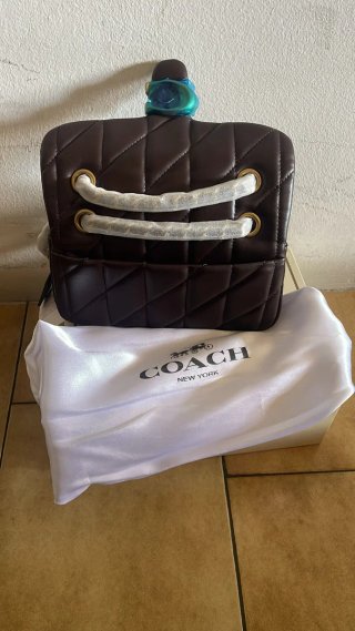 Borsa Coach Marrone Donna con scatola