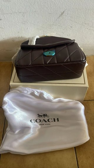 Borsa Coach Marrone Donna con scatola