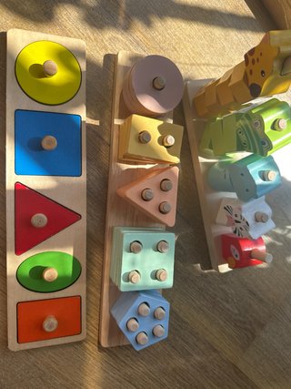 Pack 3 Puzzles Encajables Madera