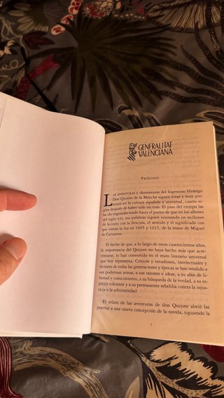 Libro “Don Quijote de la mancha”