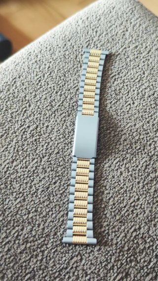 Pulsera de reloj nueva oro y plata