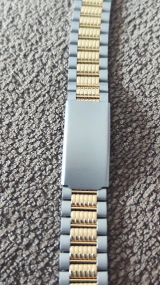 Pulsera de reloj nueva oro y plata