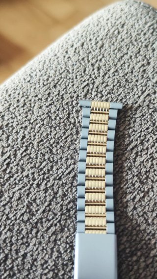 Pulsera de reloj nueva oro y plata