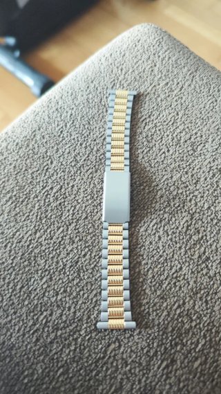 Pulsera de reloj nueva oro y plata