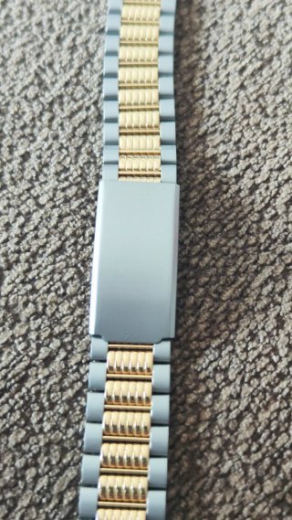 Pulsera de reloj nueva oro y plata