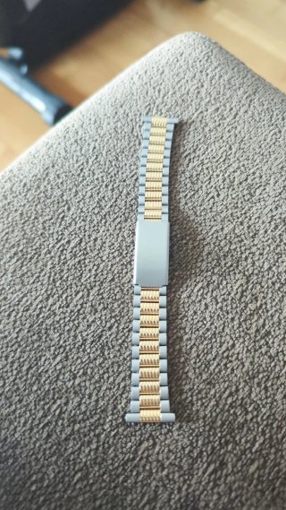 Pulsera de reloj nueva oro y plata