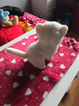 Peluche gato blanco