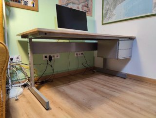 Escritorio 160x80cm con cajonera
