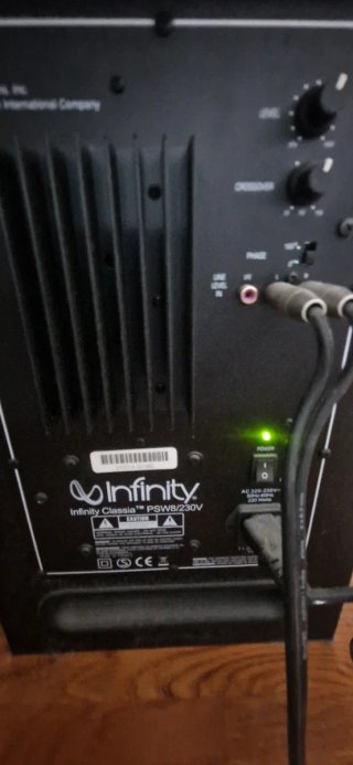 Subwoofer Infinity Negro/Marrón
