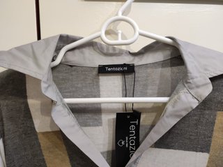 Camiseta Tentazioni geométrica cuello camisero S