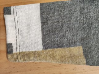 Camiseta Tentazioni geométrica cuello camisero S