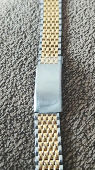 Cadena de reloj nueva bicolor