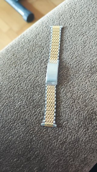 Cadena de reloj nueva bicolor