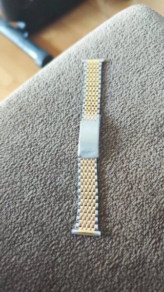 Cadena de reloj nueva bicolor