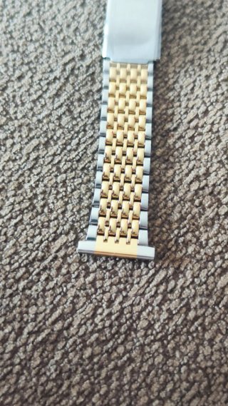 Cadena de reloj nueva bicolor