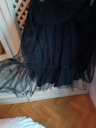 Falda de tul negra Zara