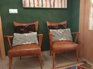 Sillones de cuero Mid Century