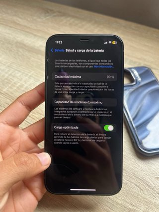 iPhone 12 128GB Negro/Azul 90% de vida en bateria