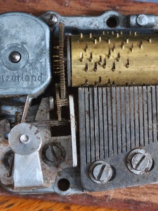 Caja Música Virgen Fátima Vintage