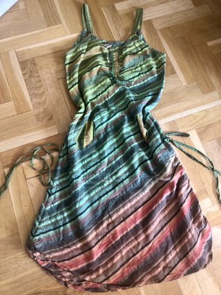 Vestido Hippie Multicolor Talla M