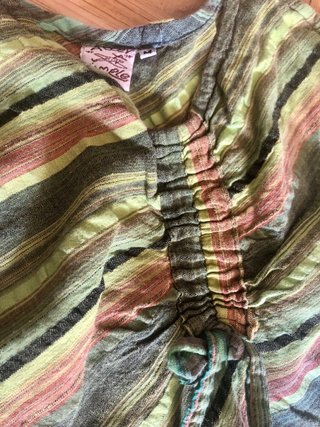 Vestido Hippie Multicolor Talla M