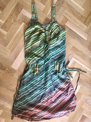 Vestido Hippie Multicolor Talla M