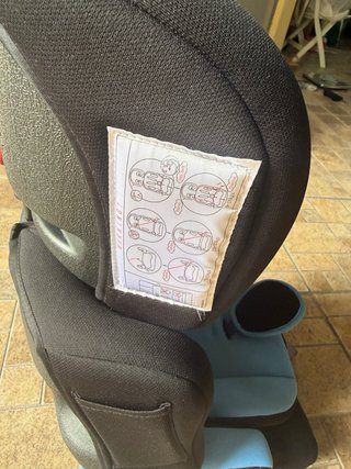 Silla coche Piku azul y negro