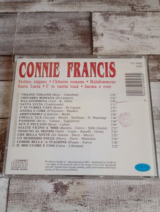 2 CD Raccolta Canzoni Connie Francis