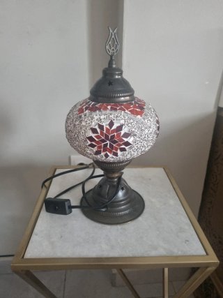 Lámpara turca mosaico cristal y metal