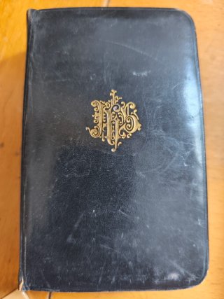 Misal antiguo de 1906 con caja y lomos de Piel.