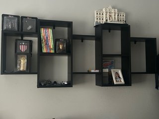 Estantería Negra para Pared