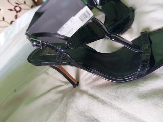 Sandalias Tacón Calvin Klein Negras
