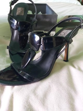 Sandalias Tacón Calvin Klein Negras
