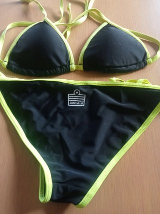 Costume da bagno donna nero e giallo