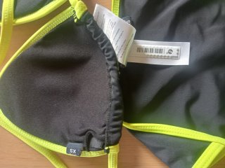 Costume da bagno donna nero e giallo