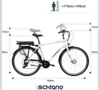 Bicicleta Eléctrica Blanca Retro Vintage 28 “