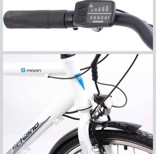 Bicicleta Eléctrica Blanca Retro Vintage 28 “