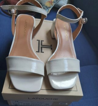 Sandalias Latouche Blanco Talla 36 Nuevas