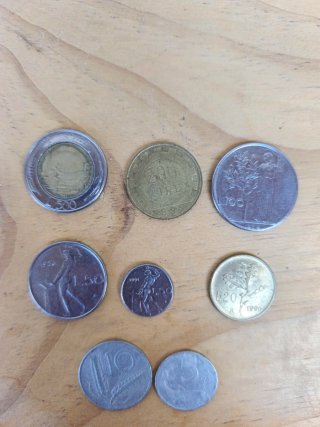 Lotto 8 Monete Italiane Vintage Rare