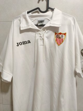 Camiseta Retro Sevilla FC Joma Blanca. Final UEFA