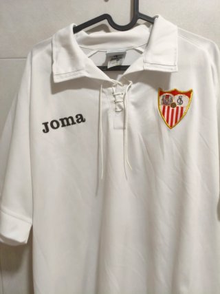 Camiseta Retro Sevilla FC Joma Blanca. Final UEFA
