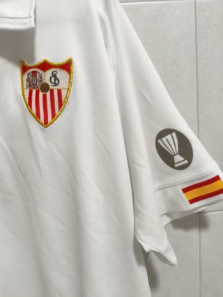 Camiseta Retro Sevilla FC Joma Blanca. Final UEFA