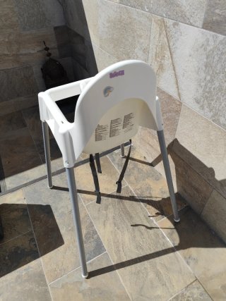 Trona infantil blanca