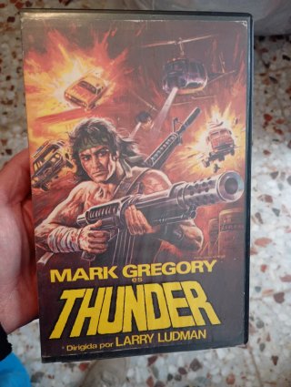 Film Thunder di Mark Gregory in VHS
