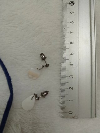 Collar y pendientes de nácar