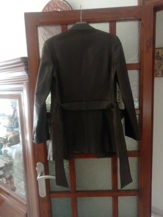 Chaqueta marrón elegante piel Naf Naf